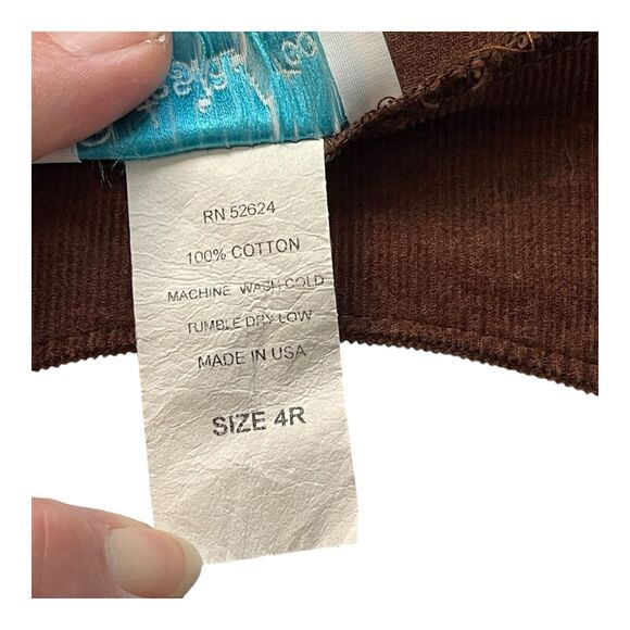 Funtasia! Too Toddler 4R Jumper Dress Owl Patchwork Corduroy Fall Ruffles - Picture 4 of 11